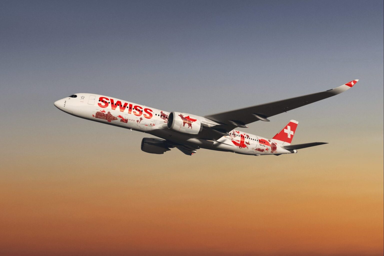 Airbus A350 da SWISS Inicia Operações com Sucesso em seu Primeiro Voo de Passageiros