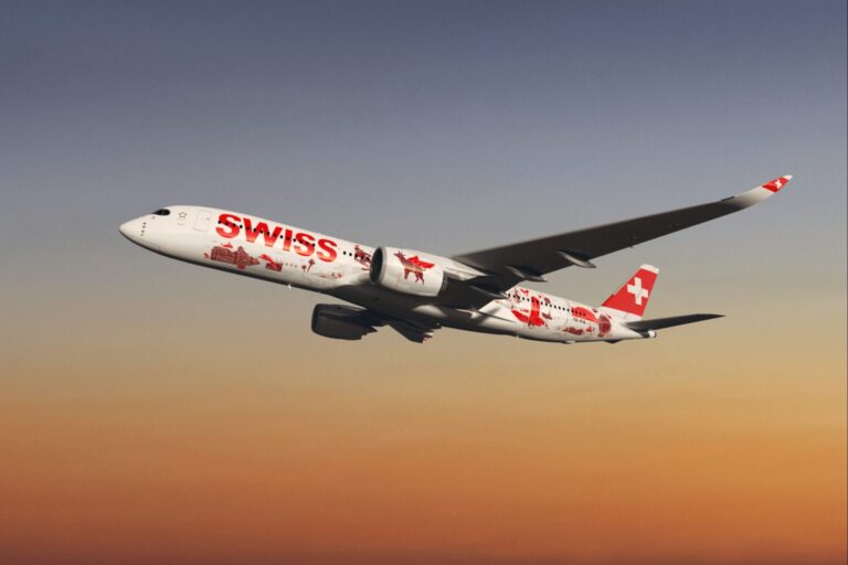 Airbus A350 da SWISS Inicia Operações com Sucesso em seu Primeiro Voo de Passageiros