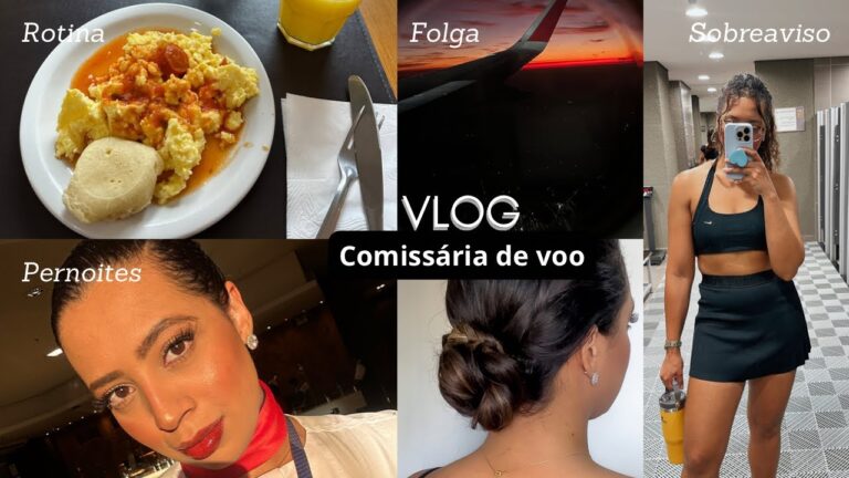 Minha Rotina como Comissária de bordo Pernoite, sobreaviso, reserva e folga